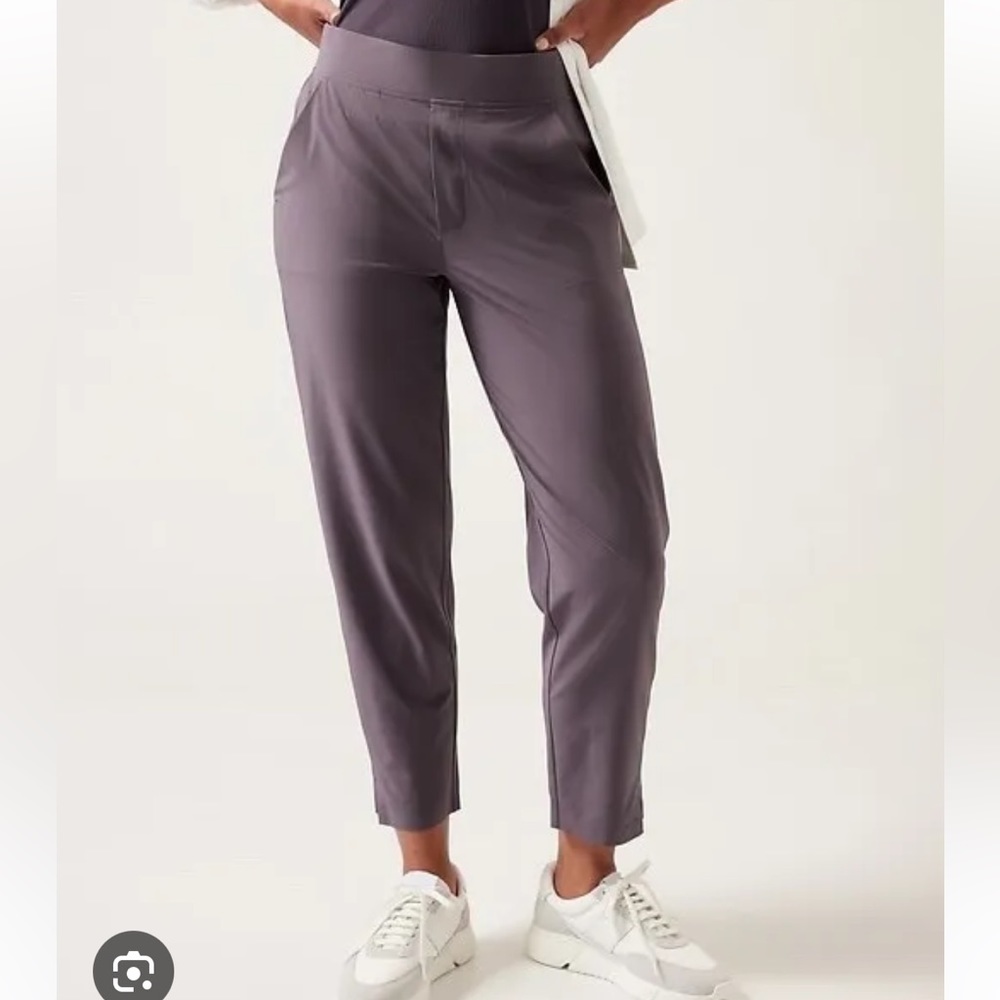 Athleta Brooklyn Ankle Jogger Pants 14 Dusk Violet